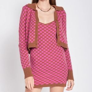 Emory Park Check Mini Dress